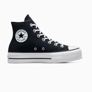 Platform Black and White Converse